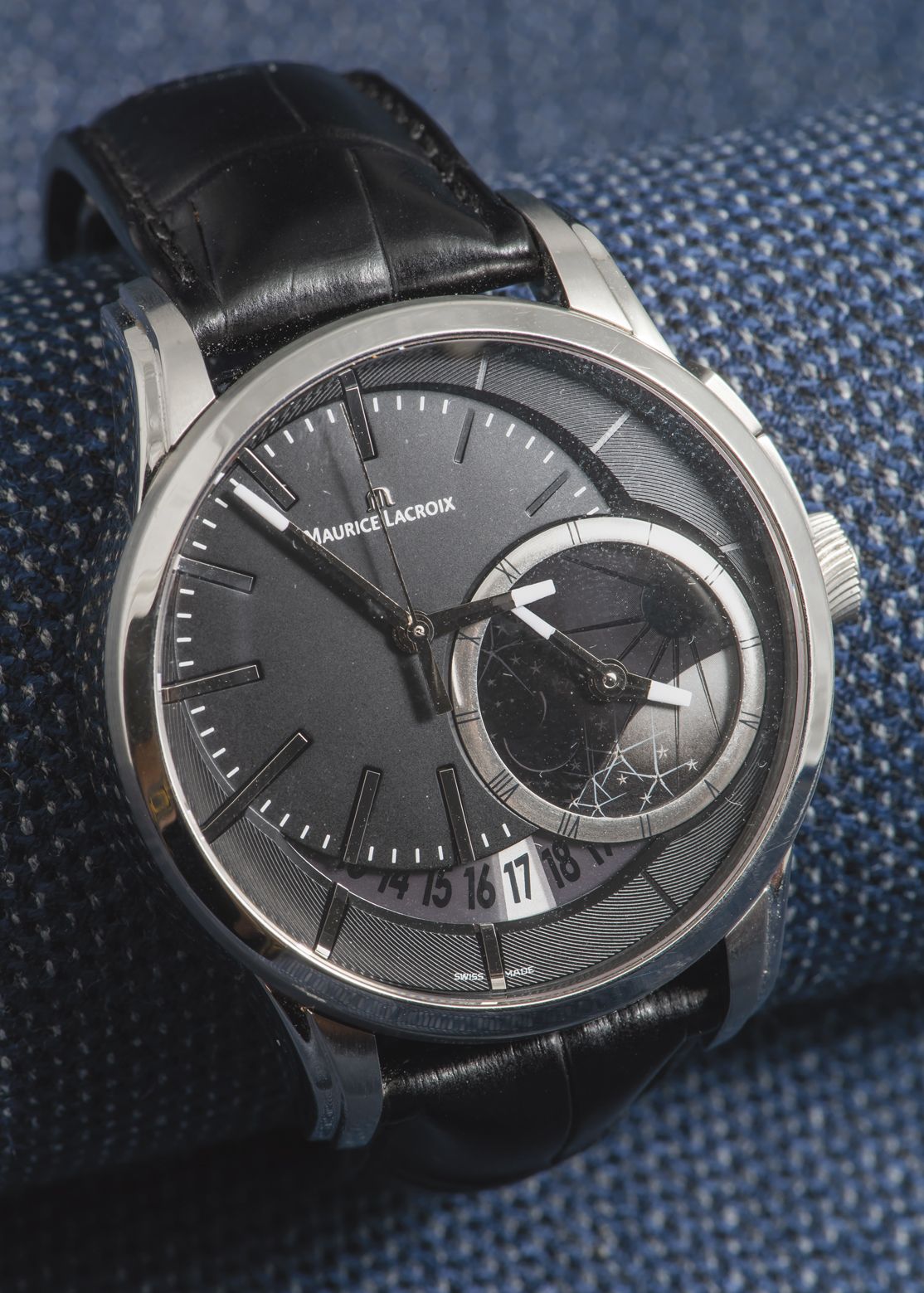 MAURICE LACROIX, vers 2011 GMT Pontos Decentrique watch reference PT6118-SS001-3&hellip;