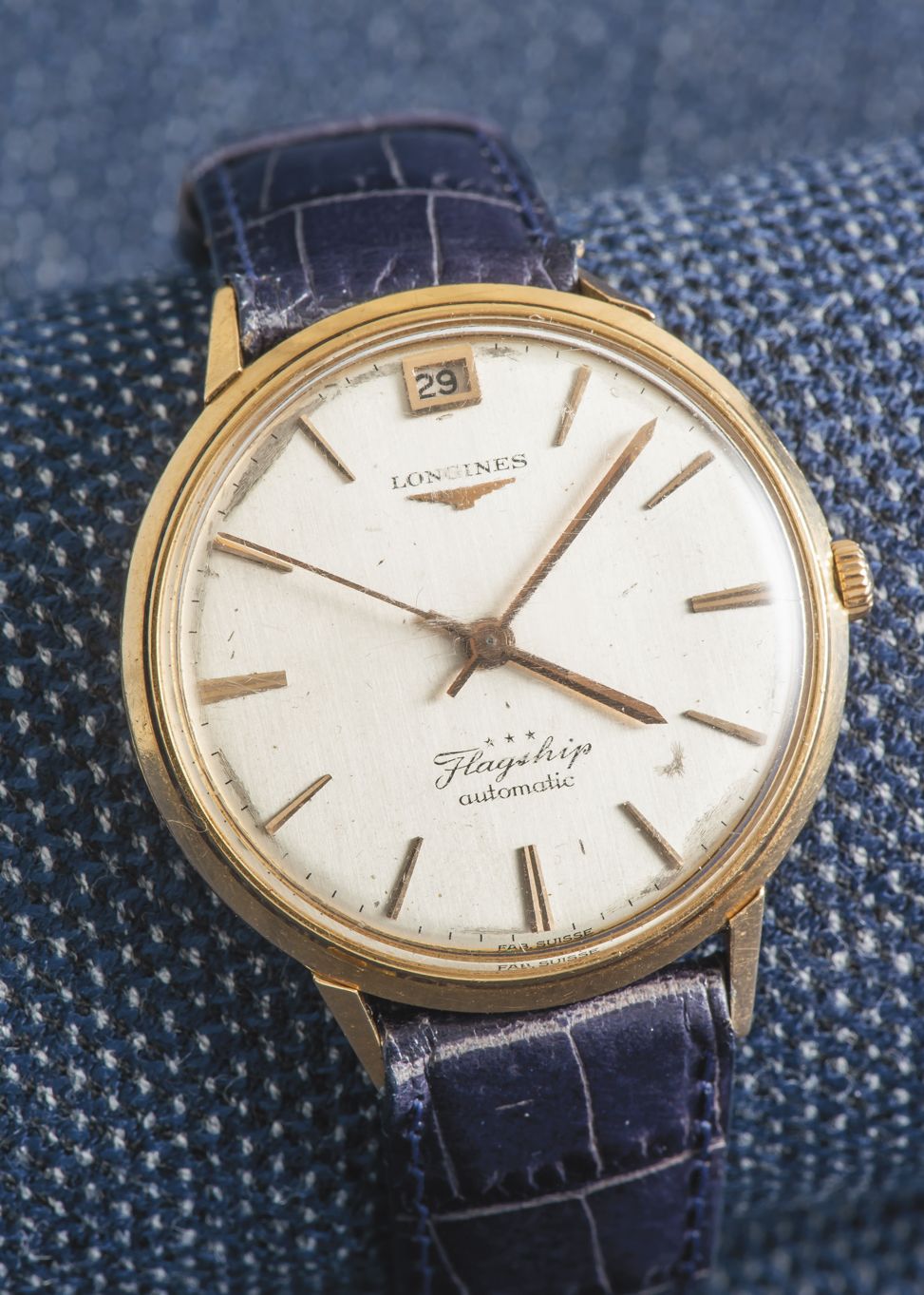 LONGINES Klassische Uhr Modell Flagship aus 18 Karat Gelbgold (750 ‰), rundes Ge&hellip;