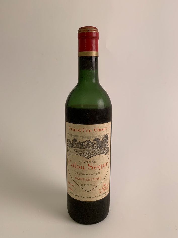 Null 1 botella Château Calon Ségur, Saint-Estèphe, 1962
