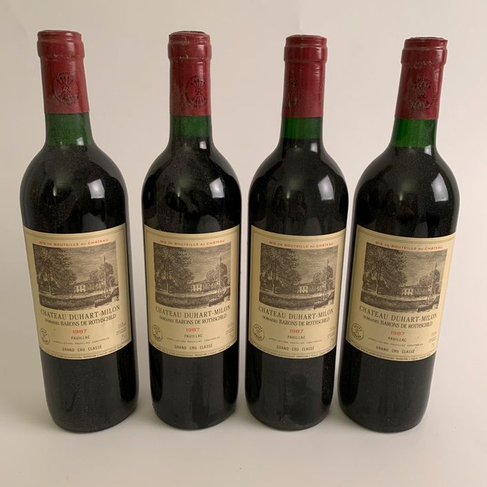 Null 4 botellas Château Duart Million, Pauillac, 1987