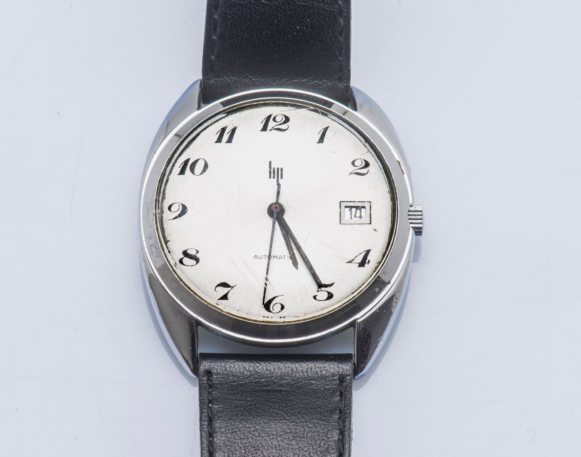 LIP Reloj de pulsera clásico, caja redonda de acero con fondo atornillado (numer&hellip;