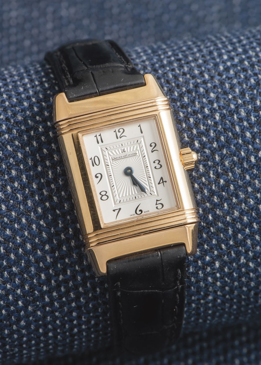 JAEGER-LeCOULTRE Ladies' watch model Reverso Classic small Duetto in 18K pink go&hellip;