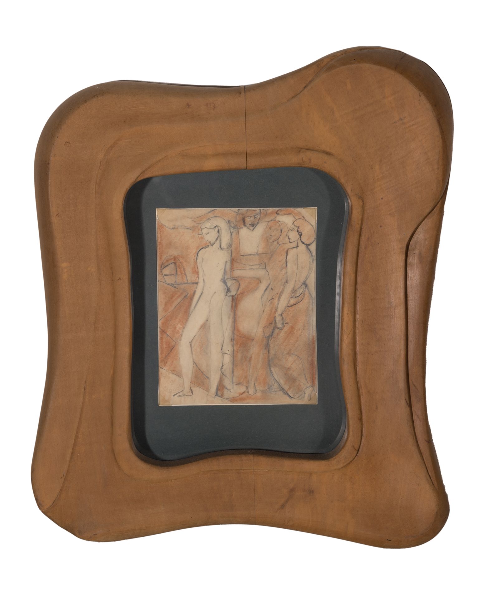 Null 古斯塔夫-福洛特 (1885-1965)
女性裸体 
纸上水墨画，左下方有工作室印章。 
尺寸：16 x 13厘米