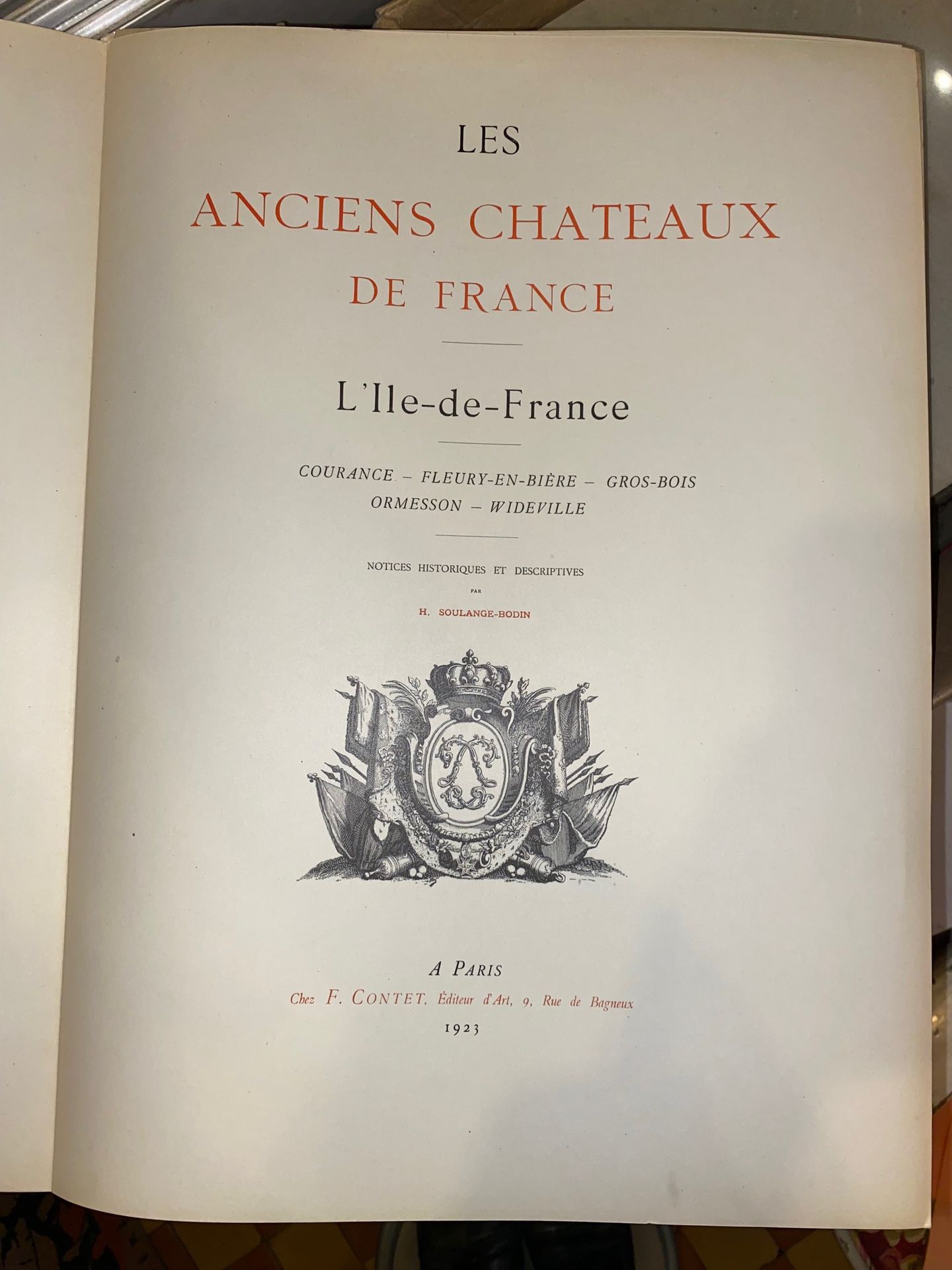 Null [Architektur - Ile de France] Set aus 4 Alben in Folio, in Blättern des Anc&hellip;