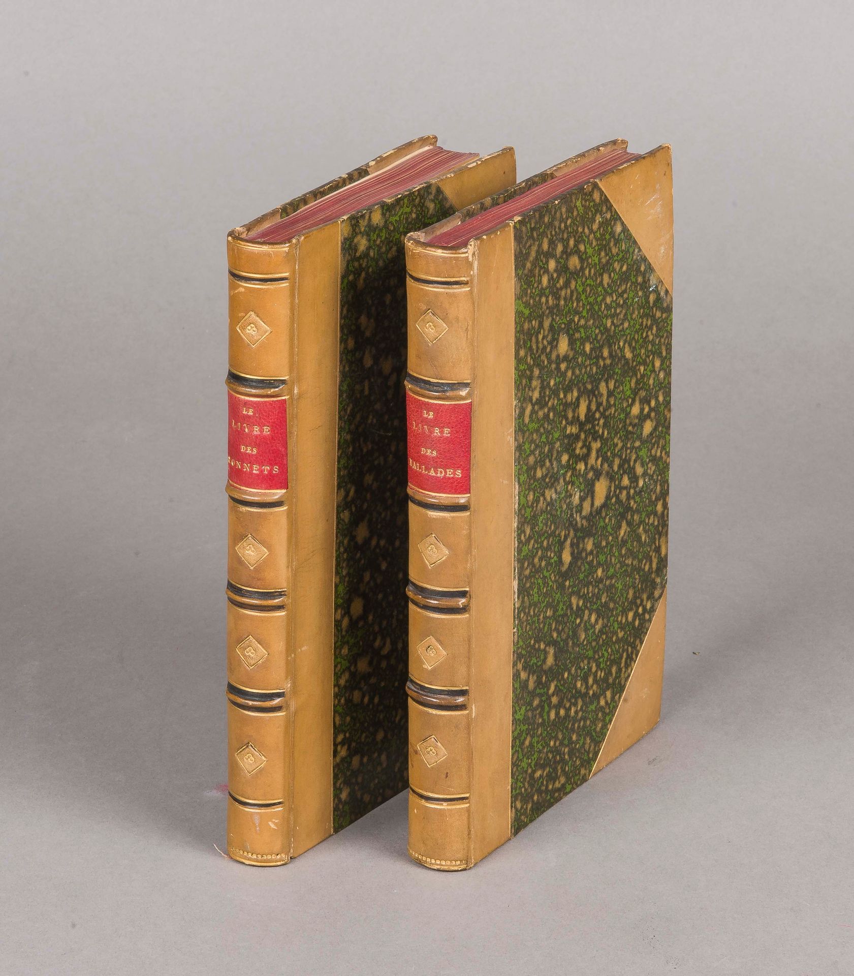 Null [Editions Lemerre] 2 volumes in-12 reliés à l'identique en demi-veau à coin&hellip;