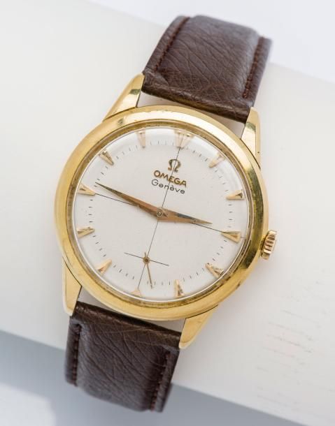 OMEGA vers 1960 Montre de forme ronde en or jaune 18 carats (750 millièmes), boî&hellip;