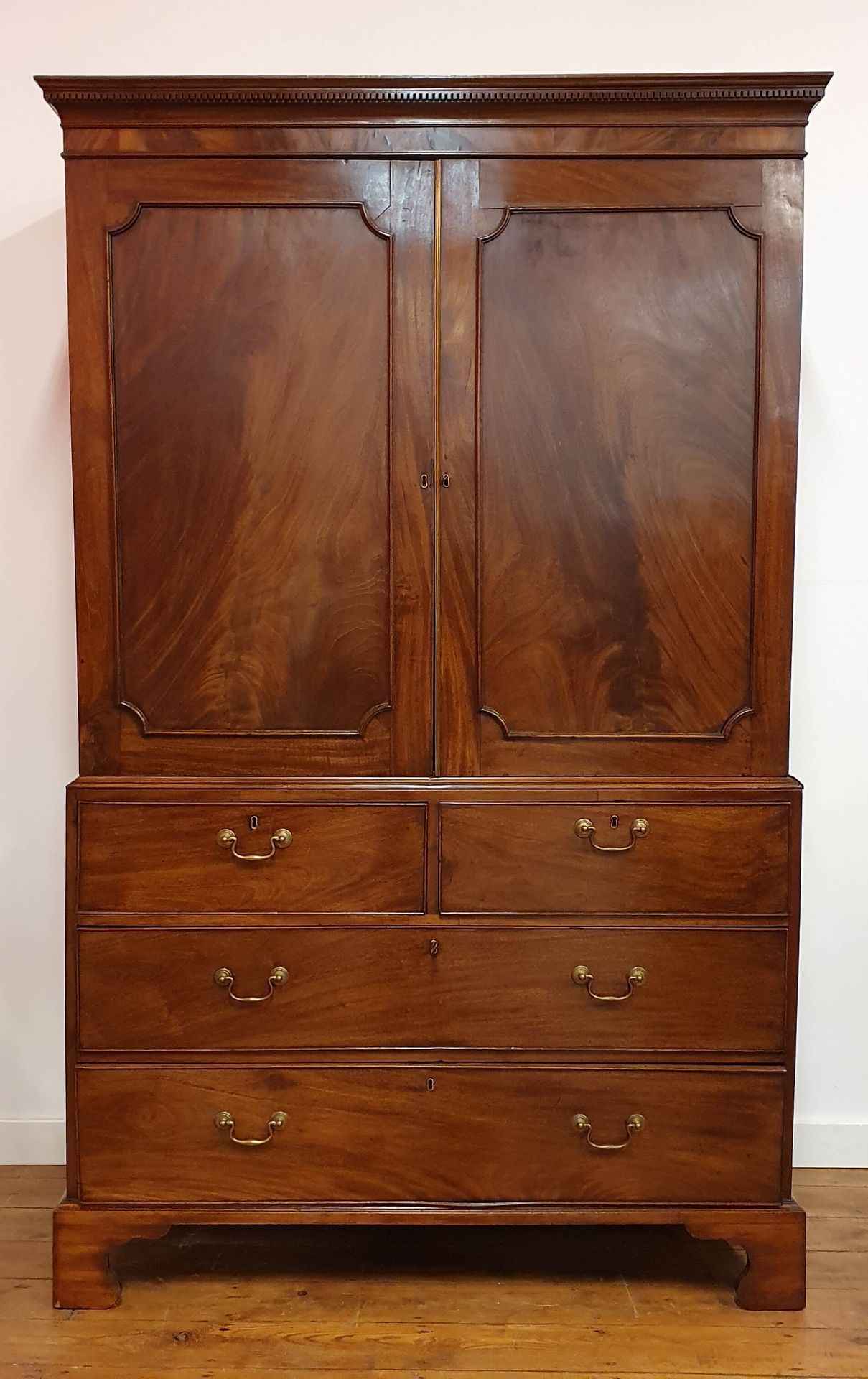 Null Double chest of drawers in mahogany. W : 120 cm D : 55 cm H : 200 cm