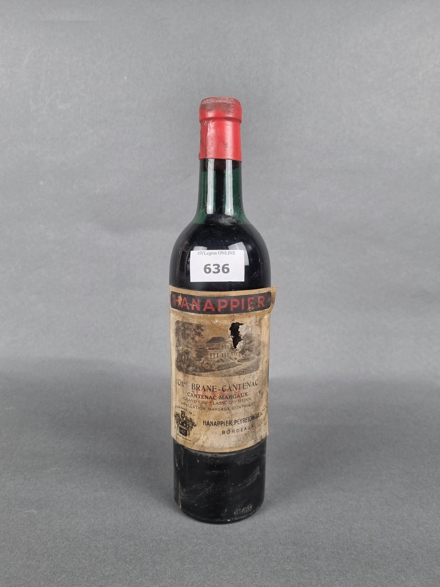 Null 1 bouteille de Château Brane-Cantenac 1955.