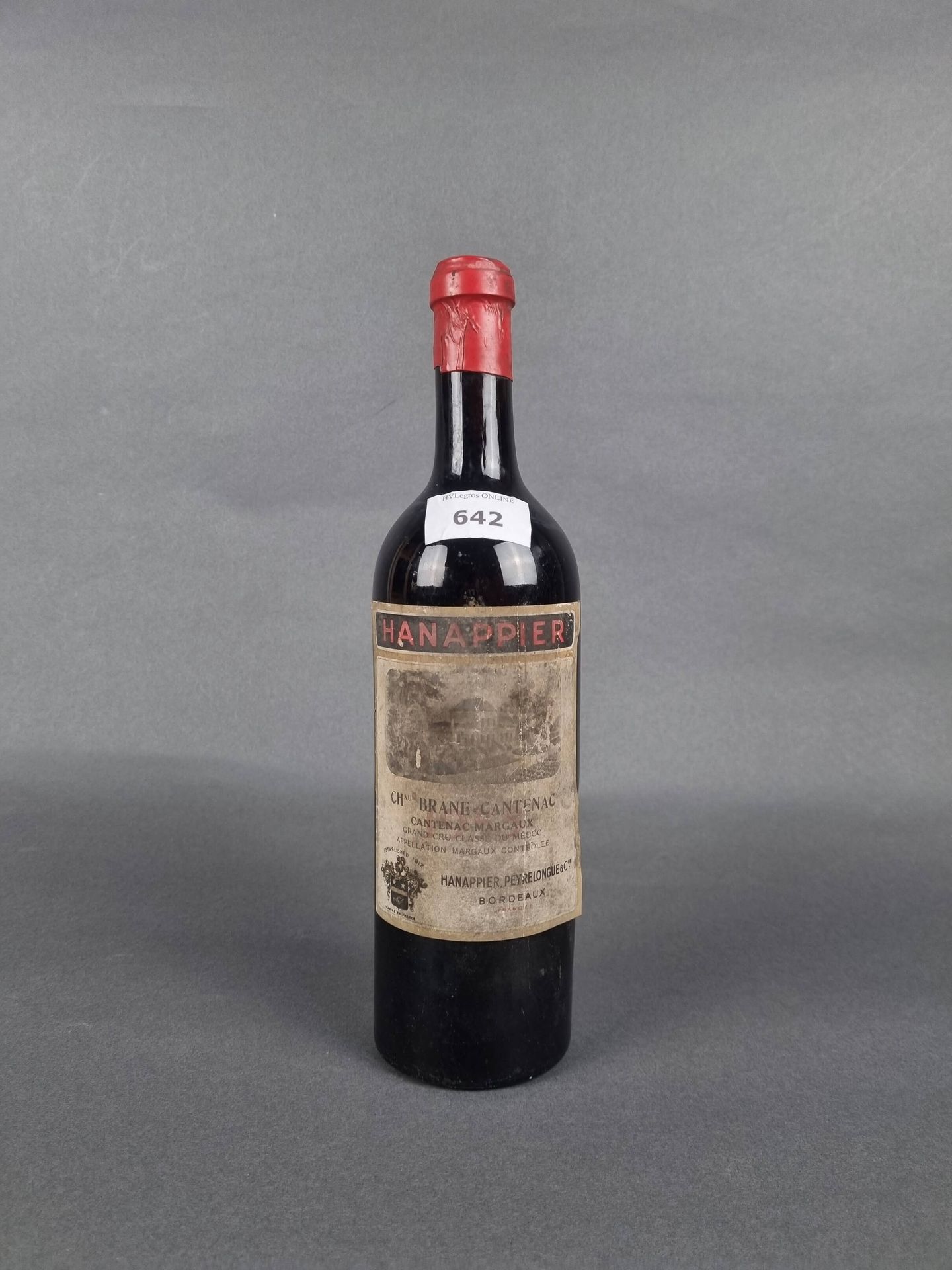 Null 1 bouteille de Château Brane-Cantenac 1955.