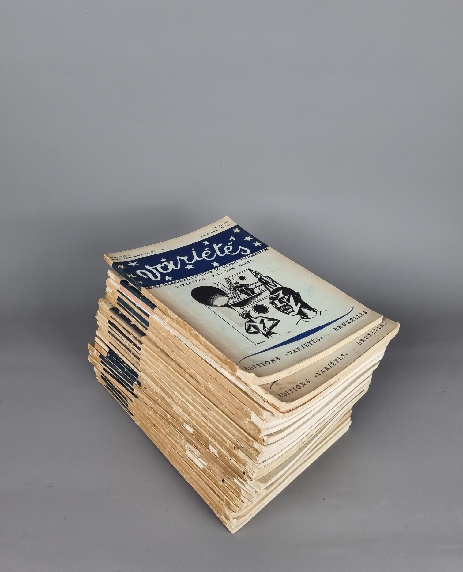Null 25 revistas mensuales ilustradas "Variétés", ediciones variété Bruxelles. R&hellip;