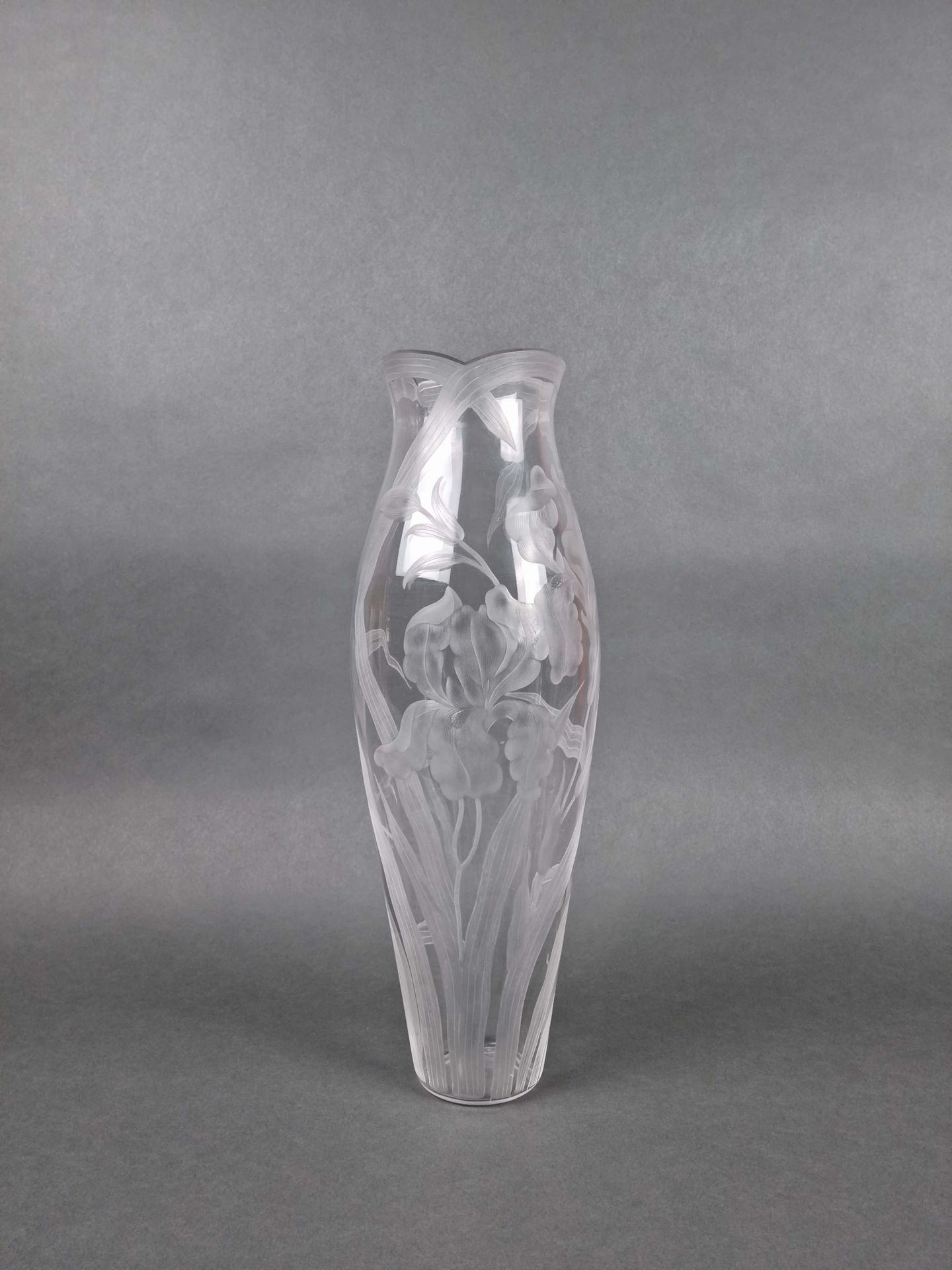 LEDRU Léon (1855-1926) Val-Saint-Lambert. Big vase art nouveau model "Lejeune" b&hellip;