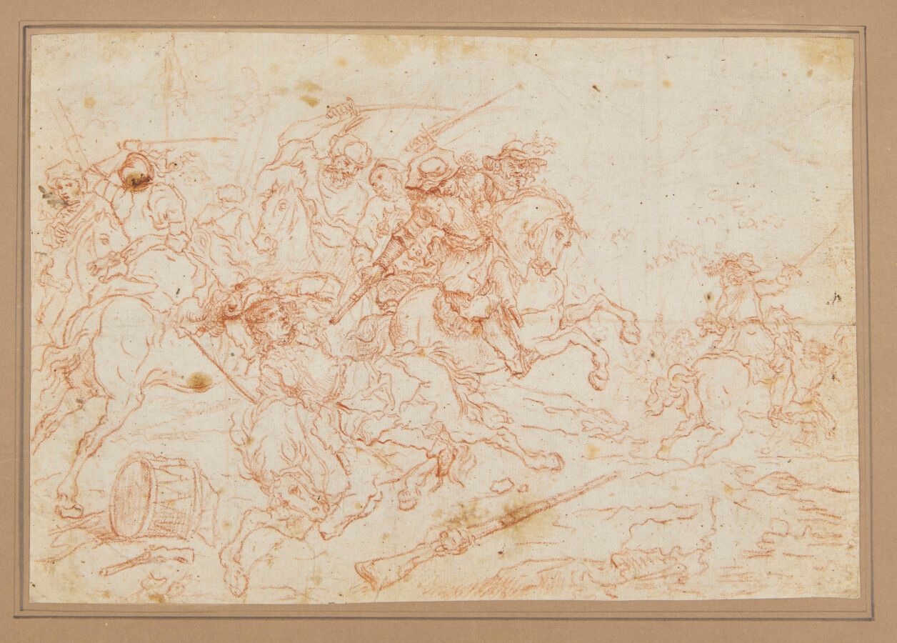 Null ATTRIBUÉ À JAN VAN HUCHTENBURG (1646-1733)

Scène de bataille

Sanguine

Ha&hellip;