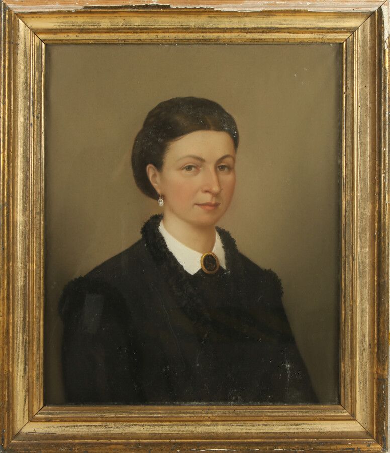 Null 19世纪末的法国病人

一位女士的画像

粉彩和水粉画

高度58.5厘米 - 宽度48厘米