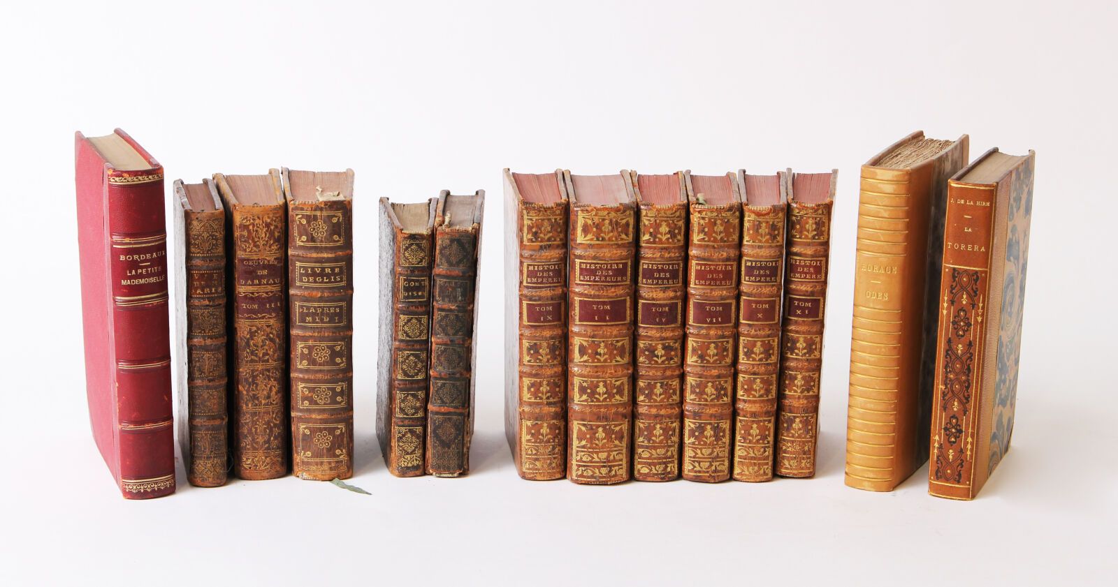 Null Lot of bound BOOKS from the 18th and 19th centuries: history, literature an&hellip;