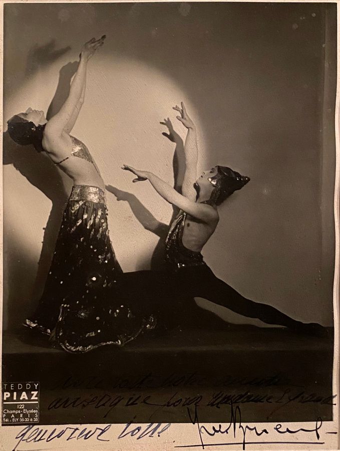 Null [DANCE] 

Couple of dancers, black and white photograph signed and dedicate&hellip;