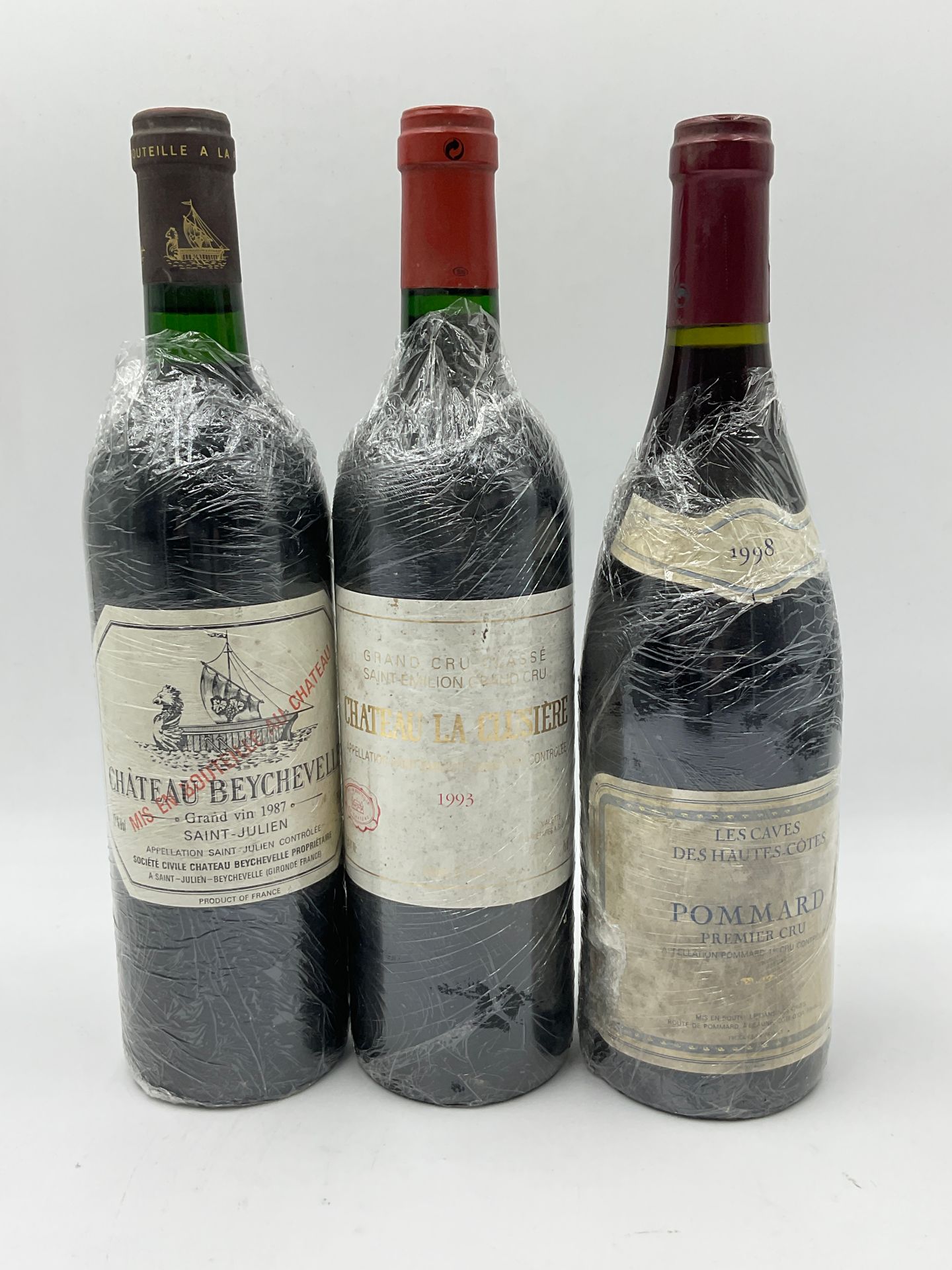 Null Lot including: 1 Bottle Ch. Beychevelle, Saint-Julien, Bordeaux red, 1987 (&hellip;