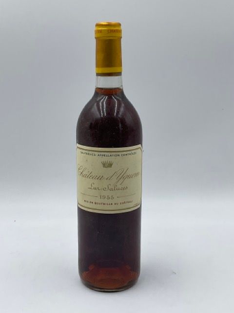 Null 1 botella CH. D'YQUEM, 1° cru supérieur Sauternes 1955 (probablemente reaco&hellip;