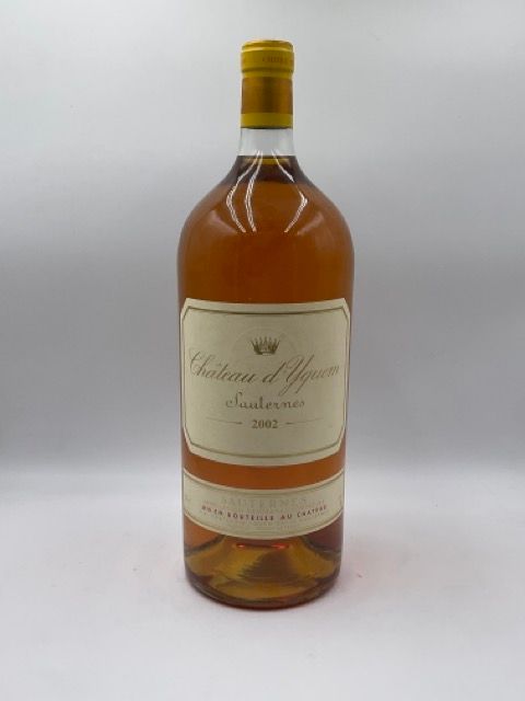 Null 1 impériale CH. D'YQUEM, 1° cru supérieur Sauternes 2002 (étiquettes légère&hellip;