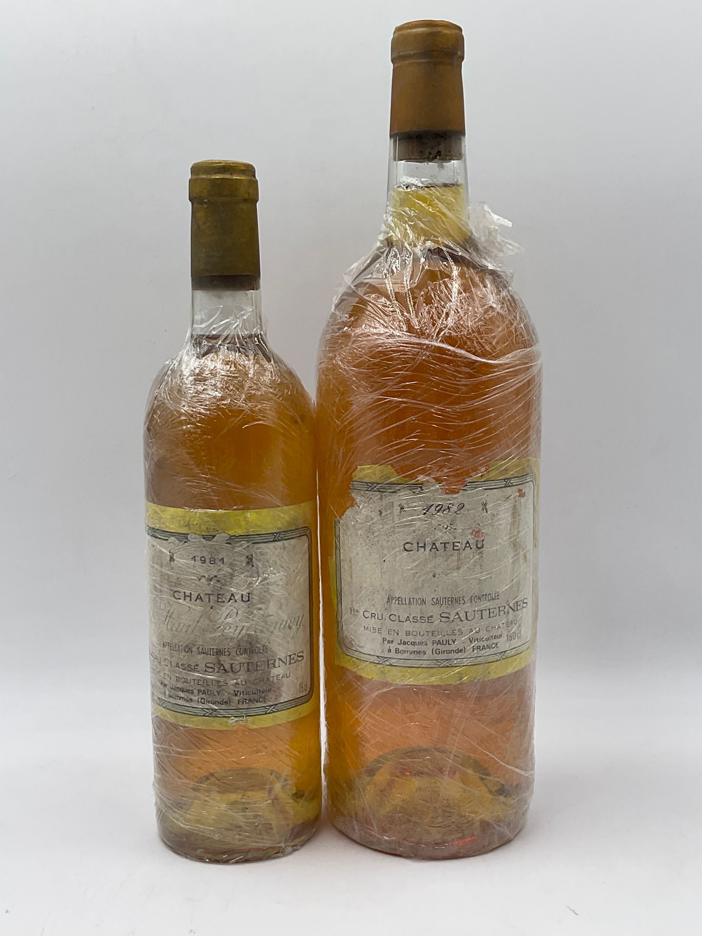 Null 拍品包括：1瓶和1个马格南Ch.HAUT-PEYRAGUEY，1个Grand Cru Classé Sauternes，波尔多甜白葡萄酒，1981年的&hellip;