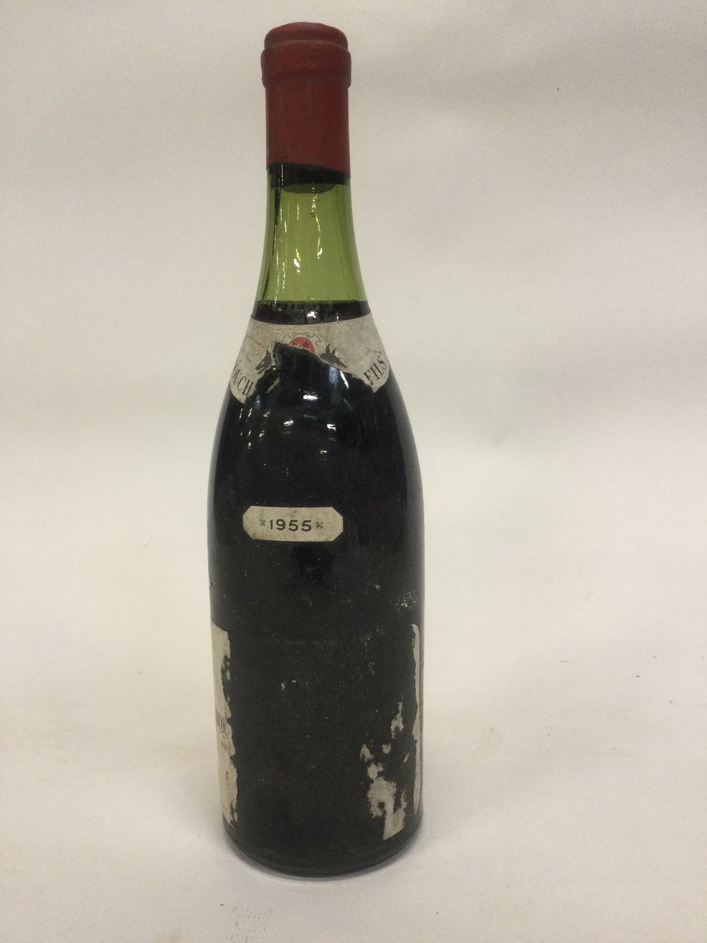 Null 1 Flasche BONNES MARES Bouchard père et fils 1955( zerrissenes Etikett und &hellip;