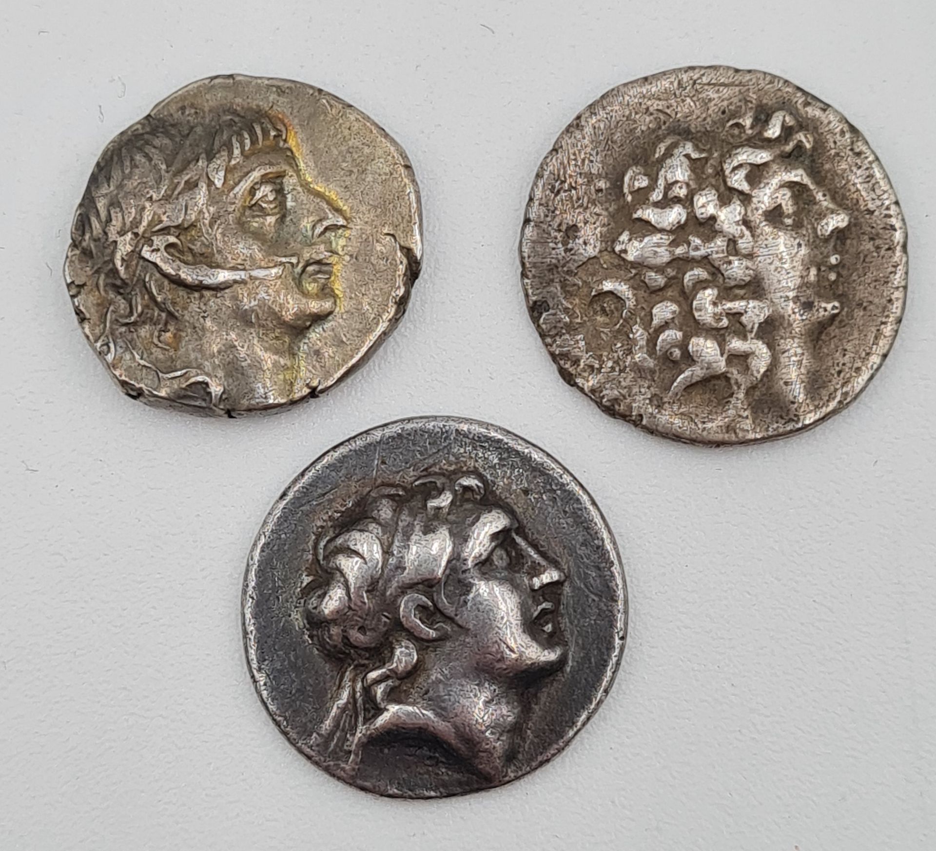 Null Lot de 3 Monnaies Grecques - ROYAUME DE CAPPADOCE - ARIOBARZANES II PHILOPA&hellip;
