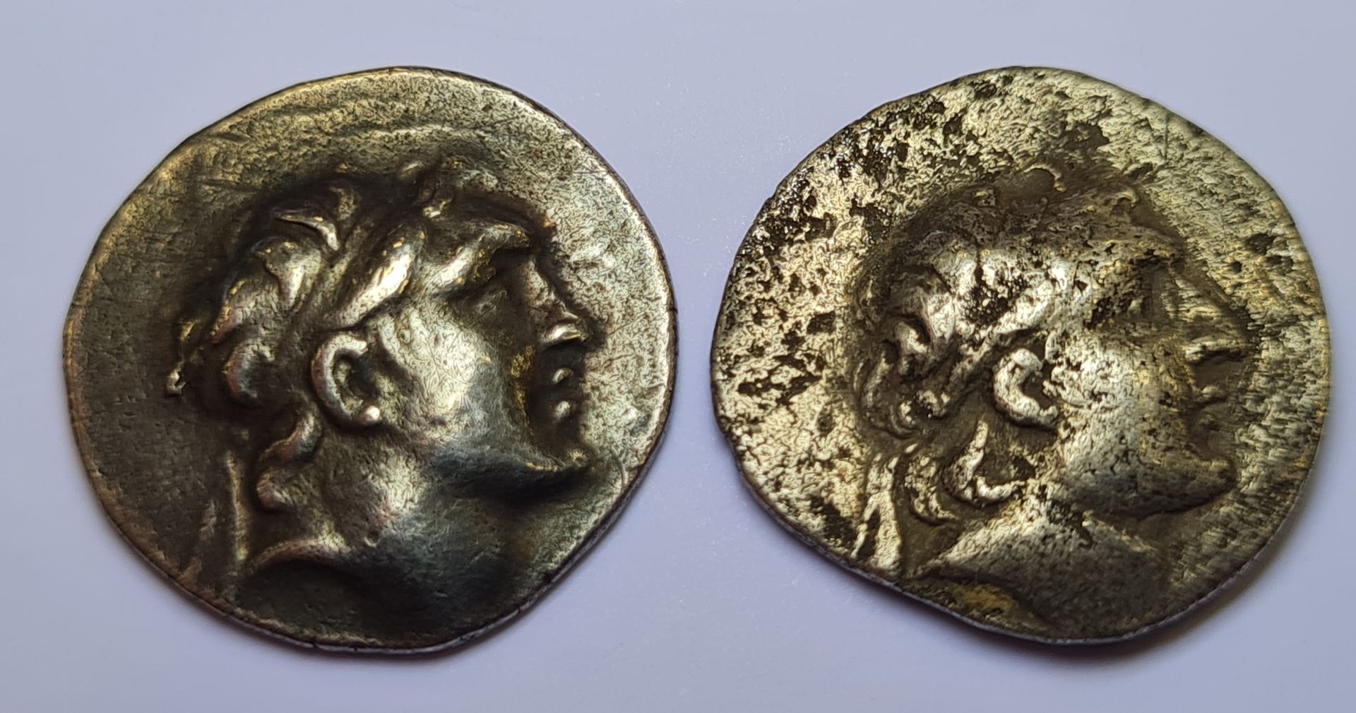 Null Lot de 2 Monnaies Grecques - ROYAUME DE CAPPADOCE - ARIARATHES IV EUSEBES (&hellip;