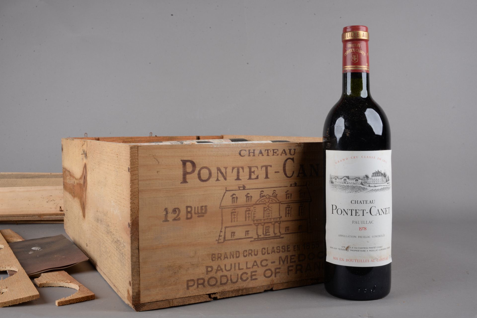 Null 11 bouteilles Château PONTET-CANET, 5 ° cru Pauillac 1978	 (et, ea, 5 J, 5 &hellip;