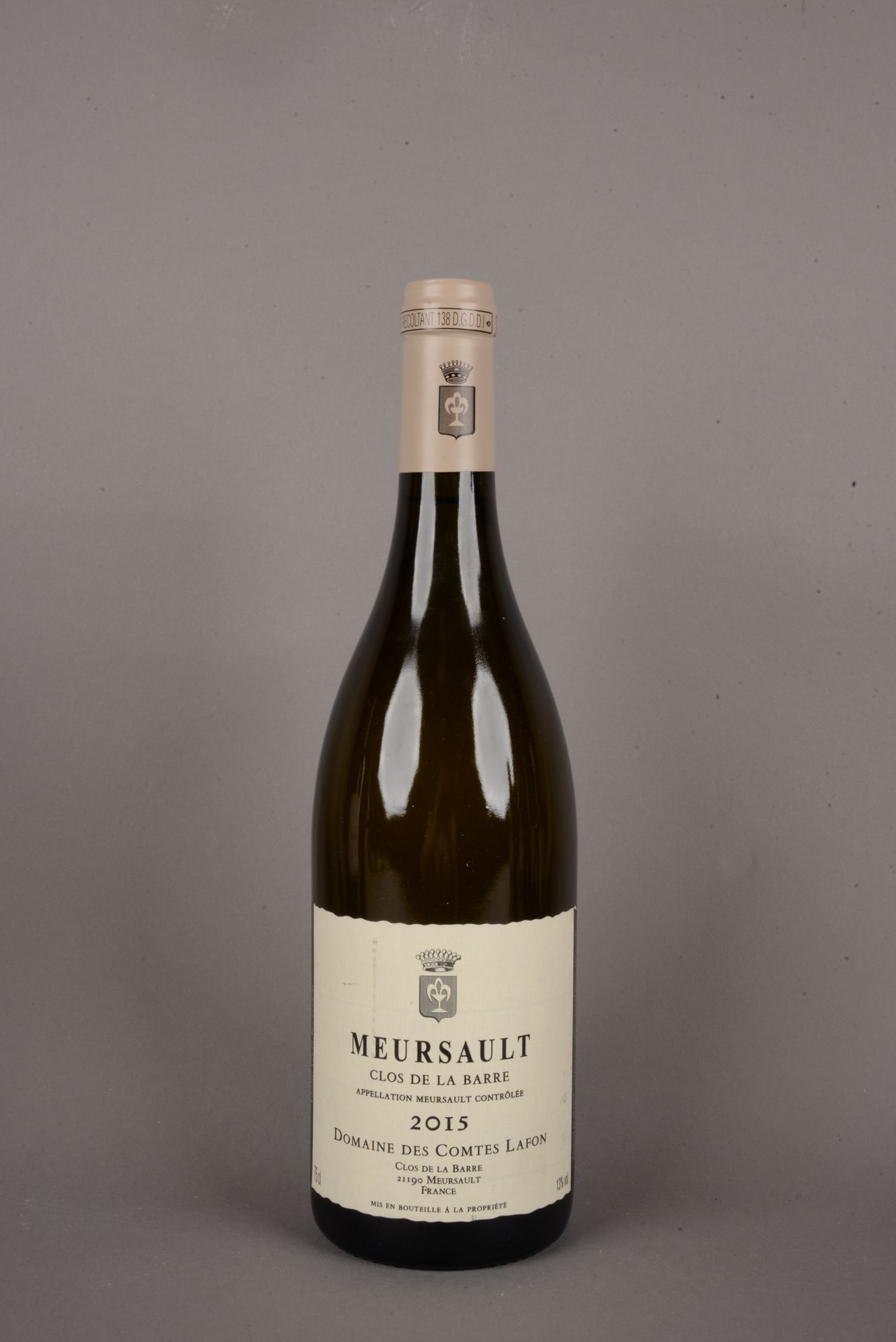 Null 1 Bottle MEURSAULT Clos de la barre, Domaine des Comtes LAFON, 2015.