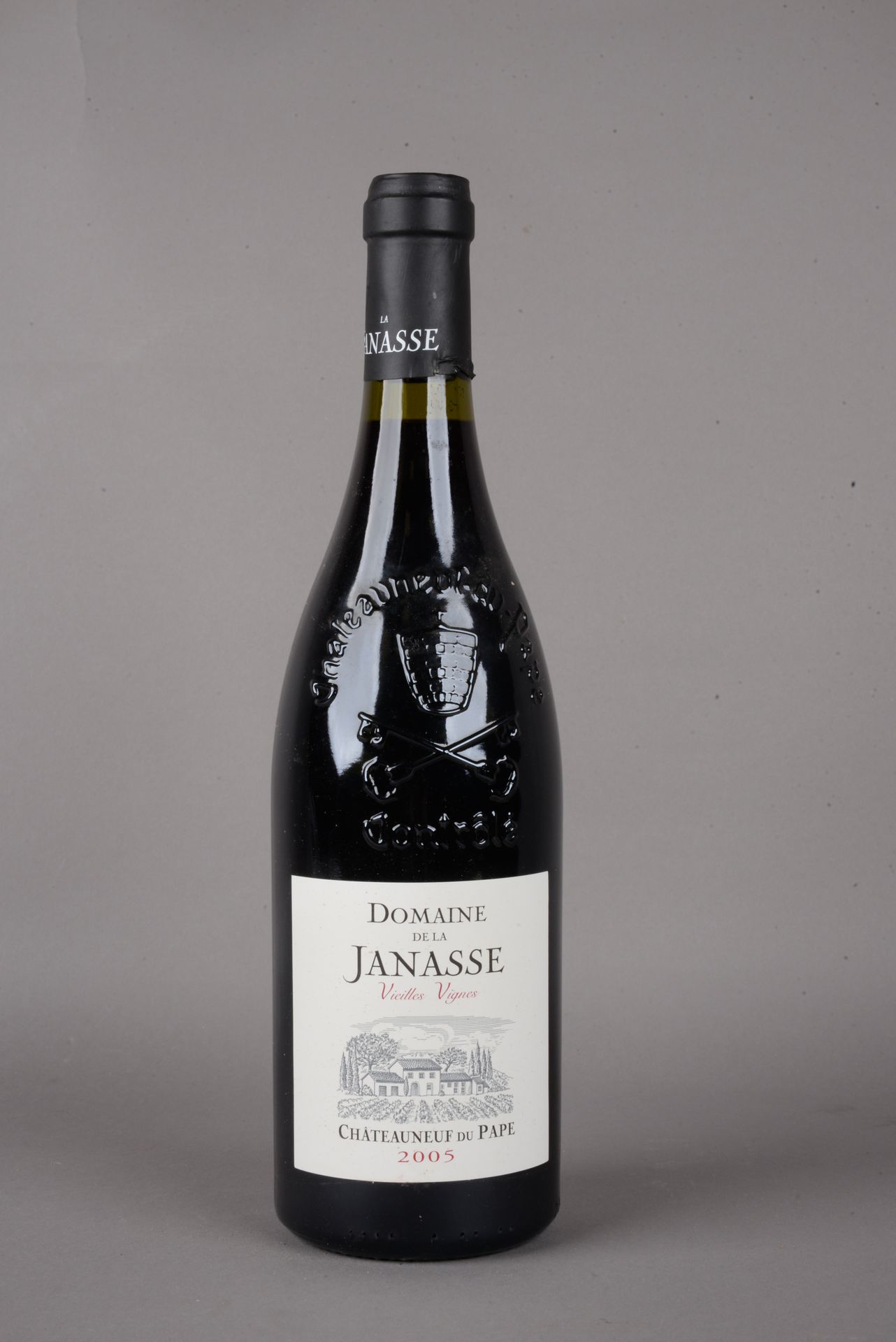 Null 1 bottle CHÂTEAUNEUF-DU -PAPE "V.V.", Domaine La Janasse 2005 (elt)