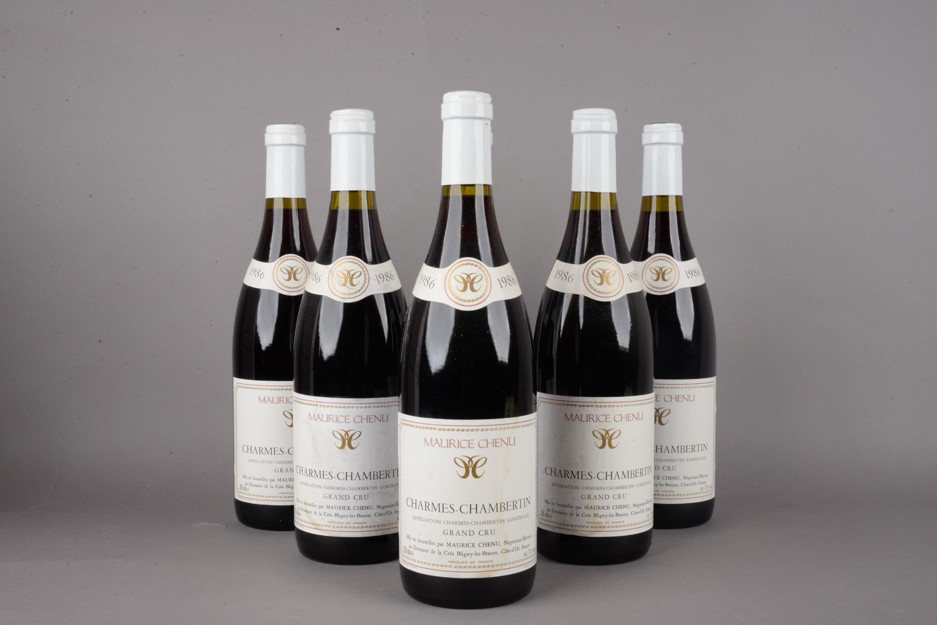 Null 6 bouteilles CHARMES-CHAMBERTIN, Maurice Chenu 1986