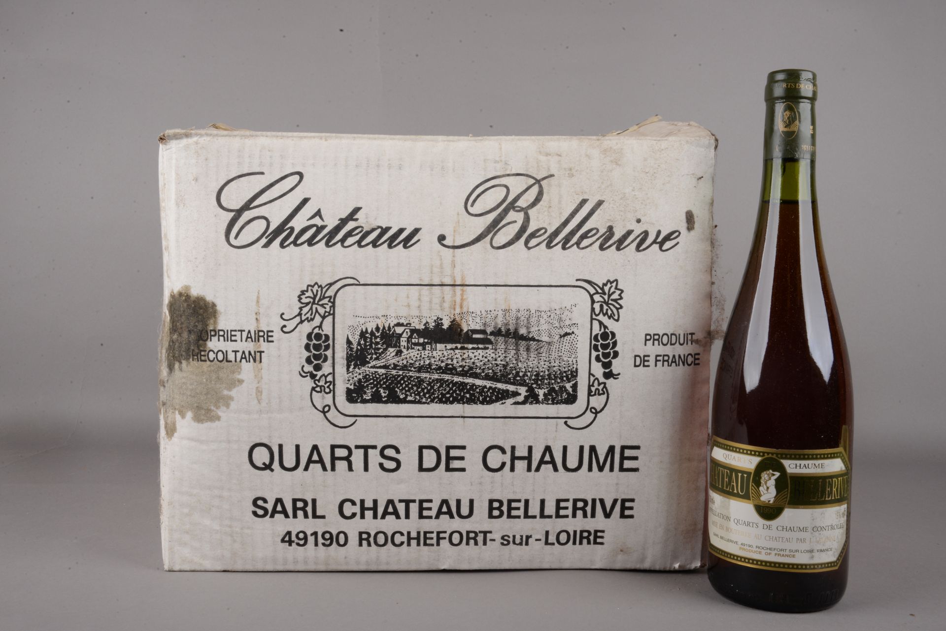 Null 12 bouteilles COTEAUX DU LAYON "Clos des Quarts de Chaume", Ch. Bellerive, &hellip;
