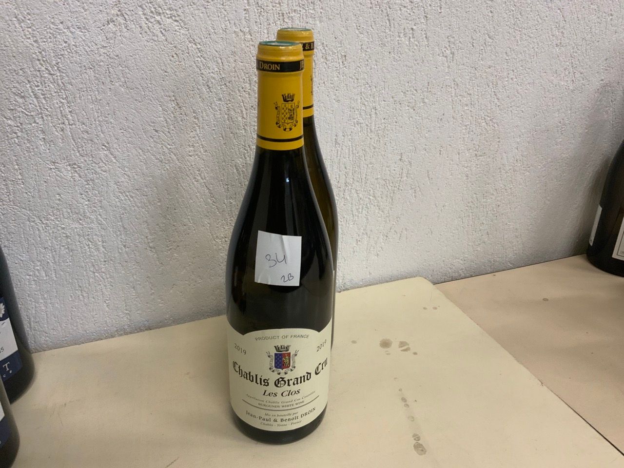 Null 2 botellas Les clos chablis grand cru blanc 2019 Jean-Paul & Benoit Droin