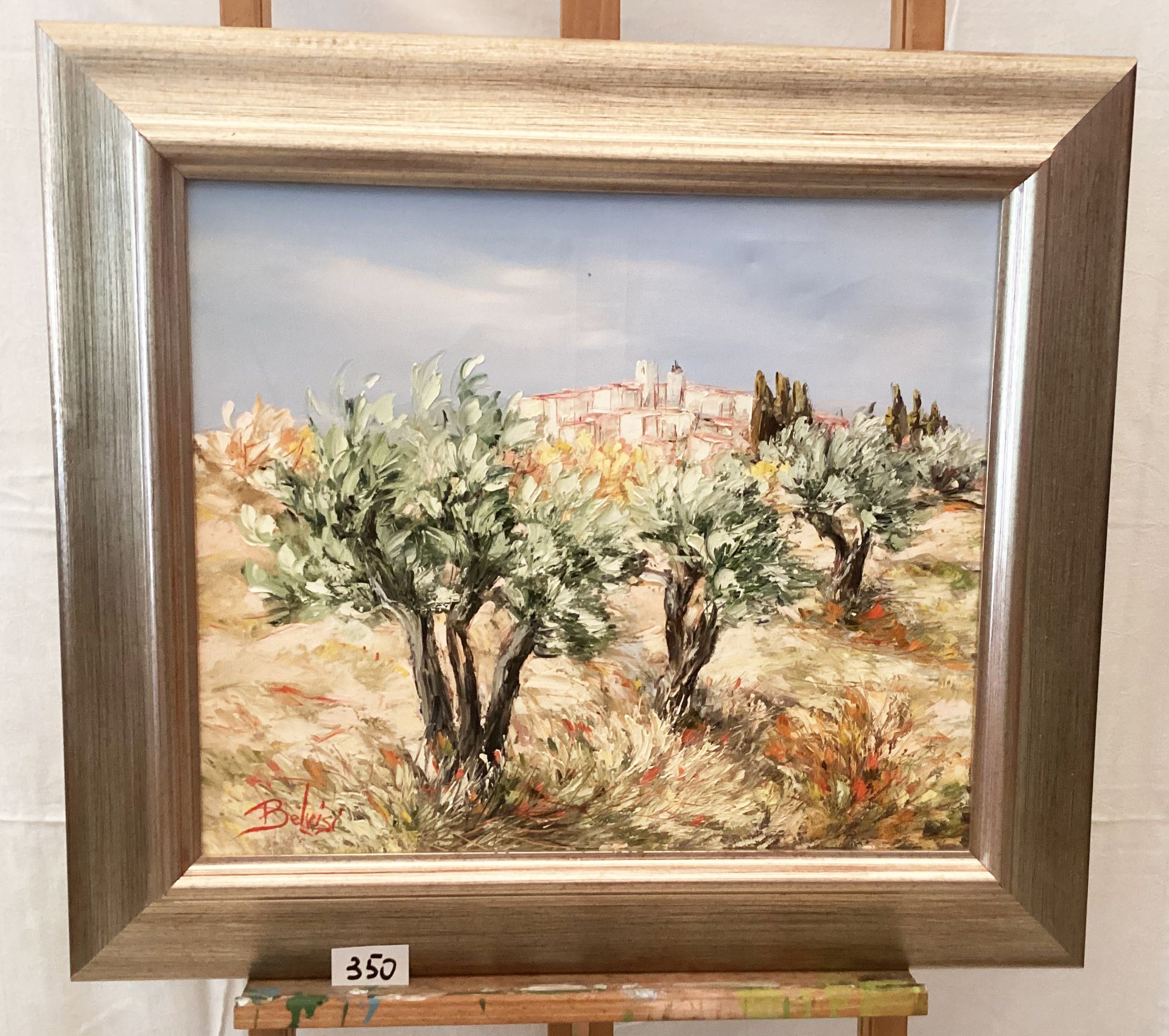 BELVISI Marcel oil on canvas 10f The olive trees