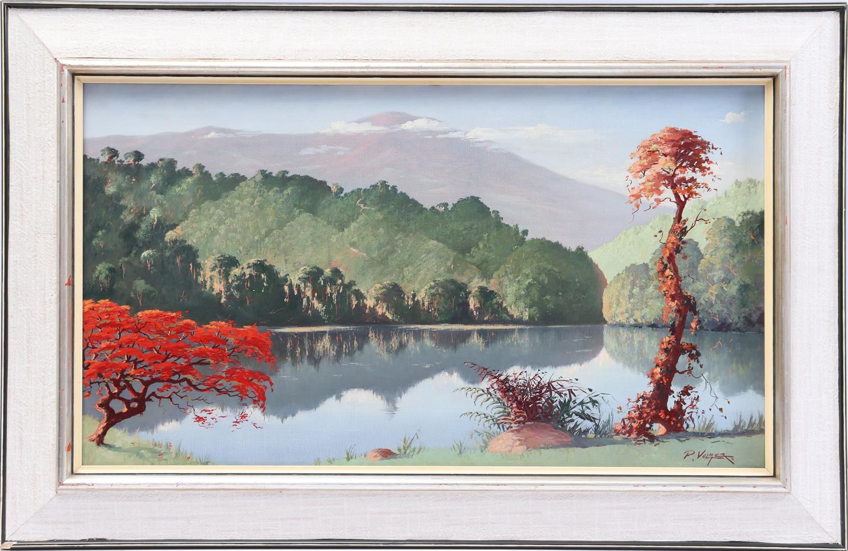 Piet Volmer Piet Volmer (1890-1975)

Paesaggio indiano con albero fiammeggiante &hellip;