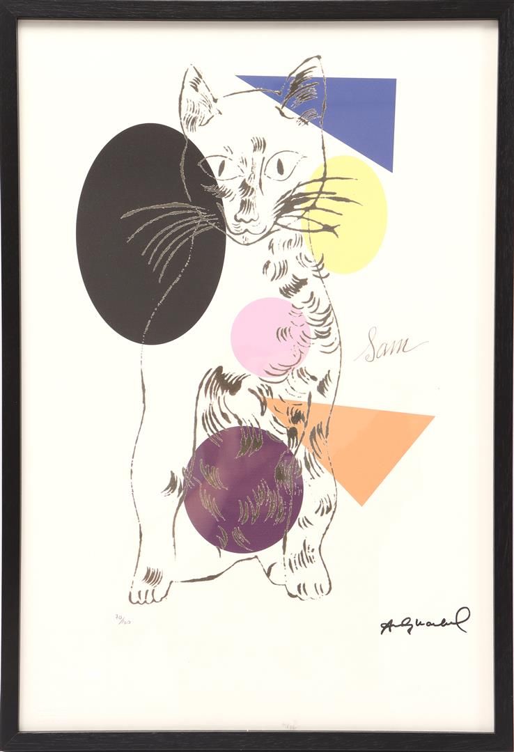 After Andy Warhol D'après Andy Warhol, Sam, lithographie couleur 70/100, taille &hellip;