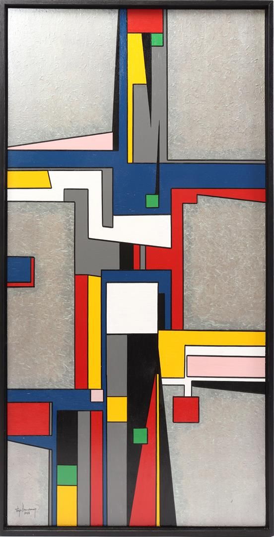 Thijs Hanekamp Thijs Hanekamp (1954-)

Les Quatre Carrés Verts, panel dated 2022&hellip;