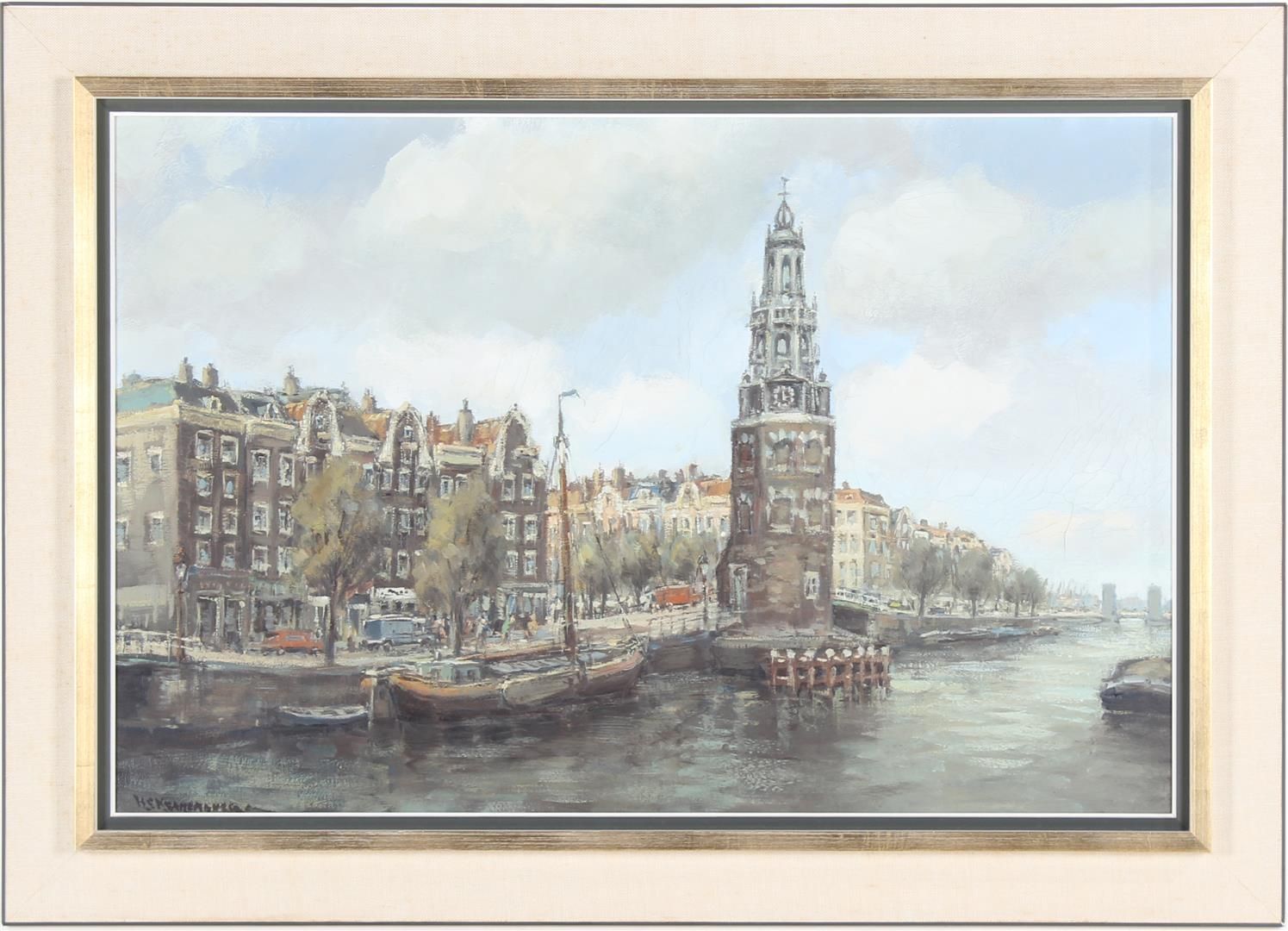 Hendrik Cornelis Kranenburg 亨德里克-科内利斯-克拉嫩堡(1917-1987)

阿姆斯特丹城市景观与Munttoren，帆布60x&hellip;