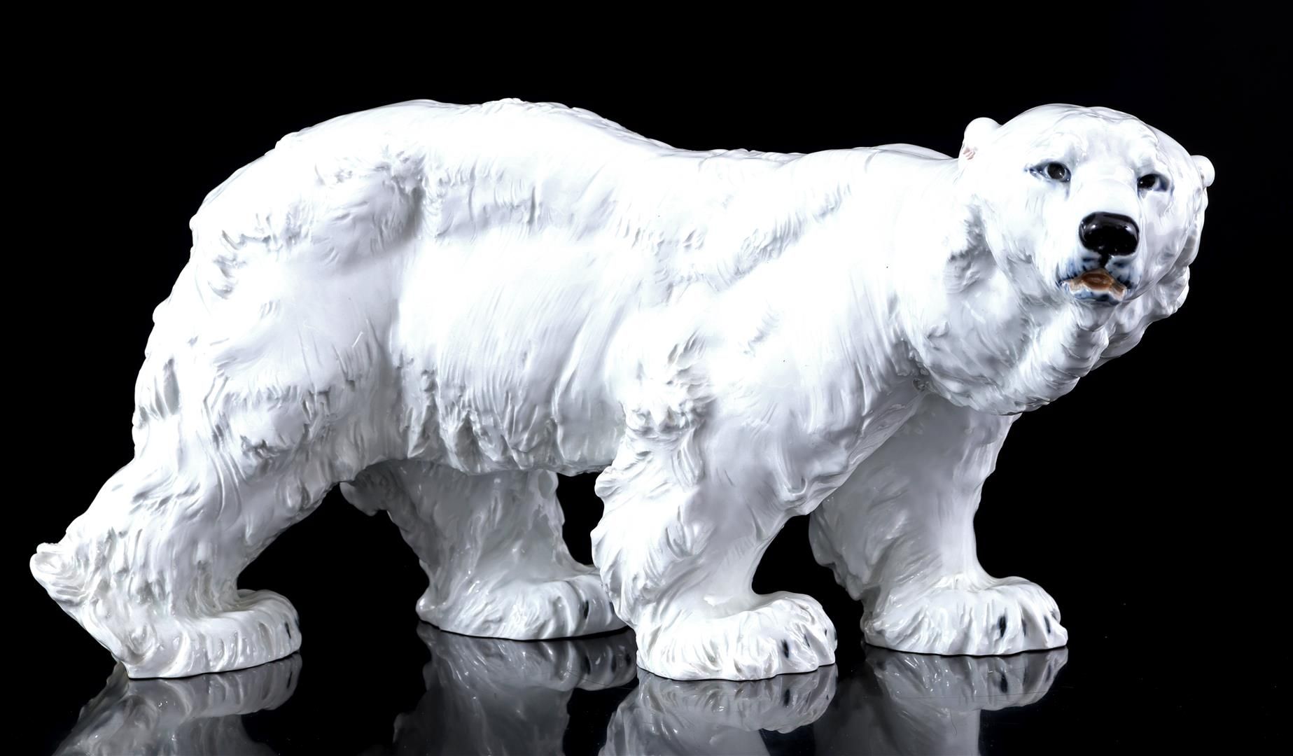 Meissen porcelain Statuette d'ours polaire en porcelaine de Meissen, Otto Jarl, &hellip;