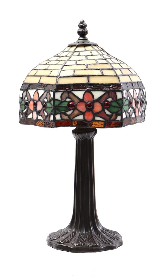 Table twilight lamp Lampe crépusculaire de table de style Tiffany, hauteur 40 cm