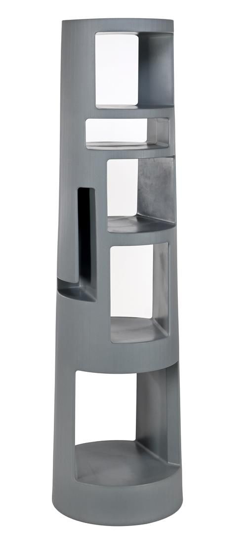 Mario MAZZER Mario Mazzer (1955-)

Tapered gray plastic book tower, design Mario&hellip;