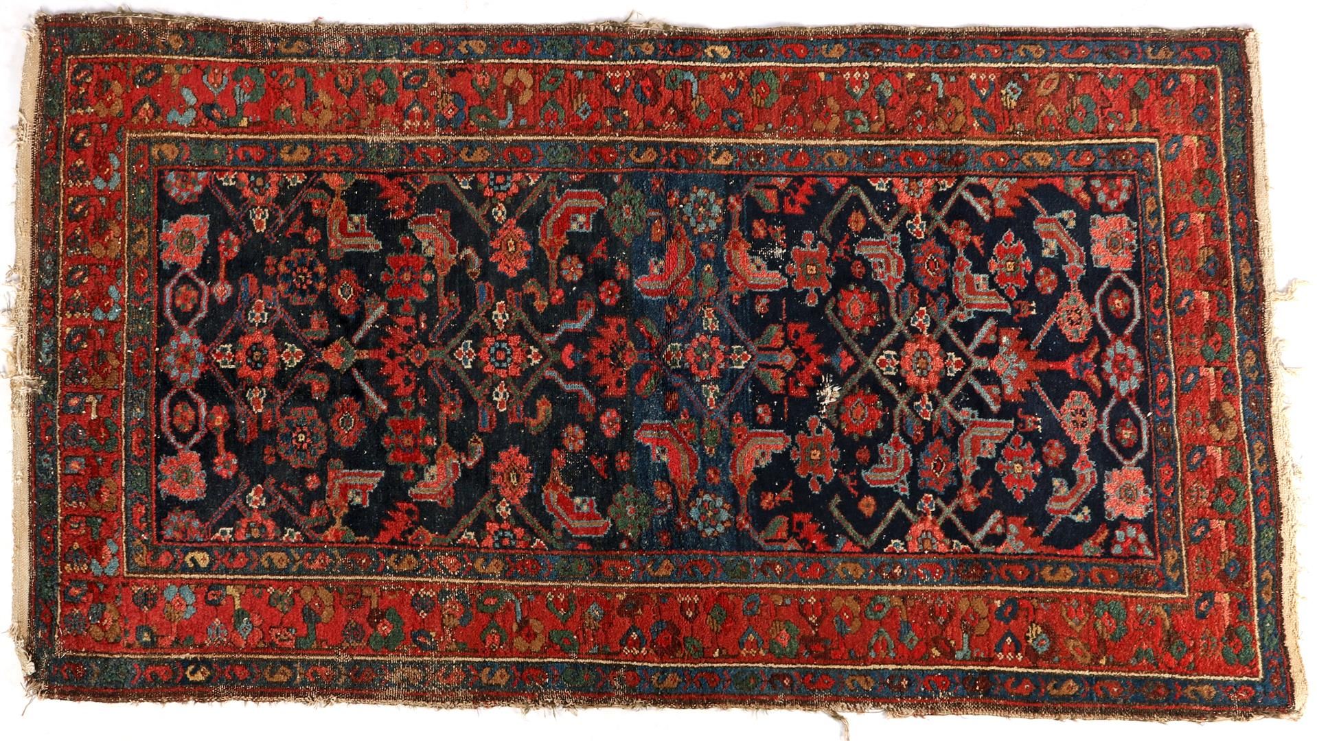Null Handgeknüpfter orientalischer Teppich, Kurdisch Sauj Bulag, 190x107 cm