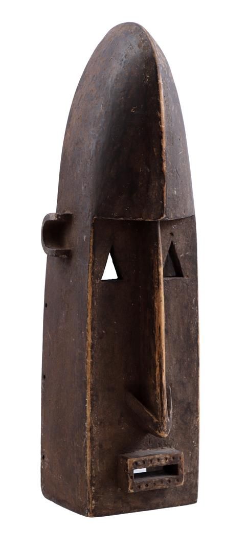 Null Masque cérémoniel en bois, Dogon Mali, 63 cm de haut, 3025 grammes