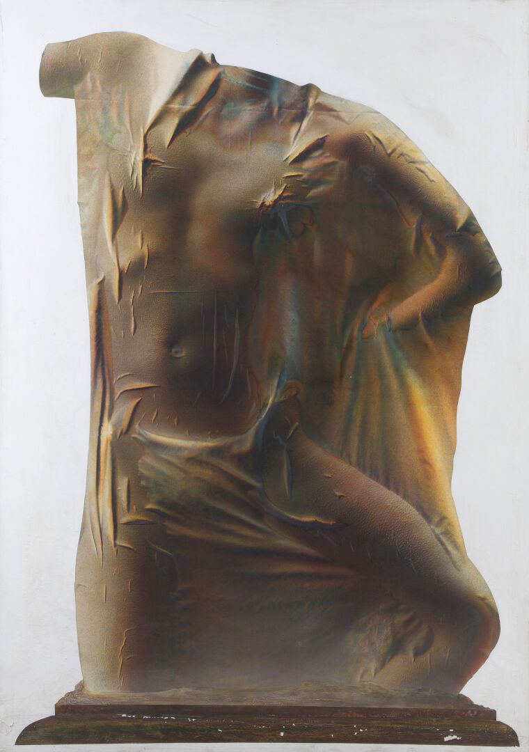 Null Lazlo MEHES (1944-2022)
Torso di donna, 1980, Parigi
Tecnica mista su tela
&hellip;