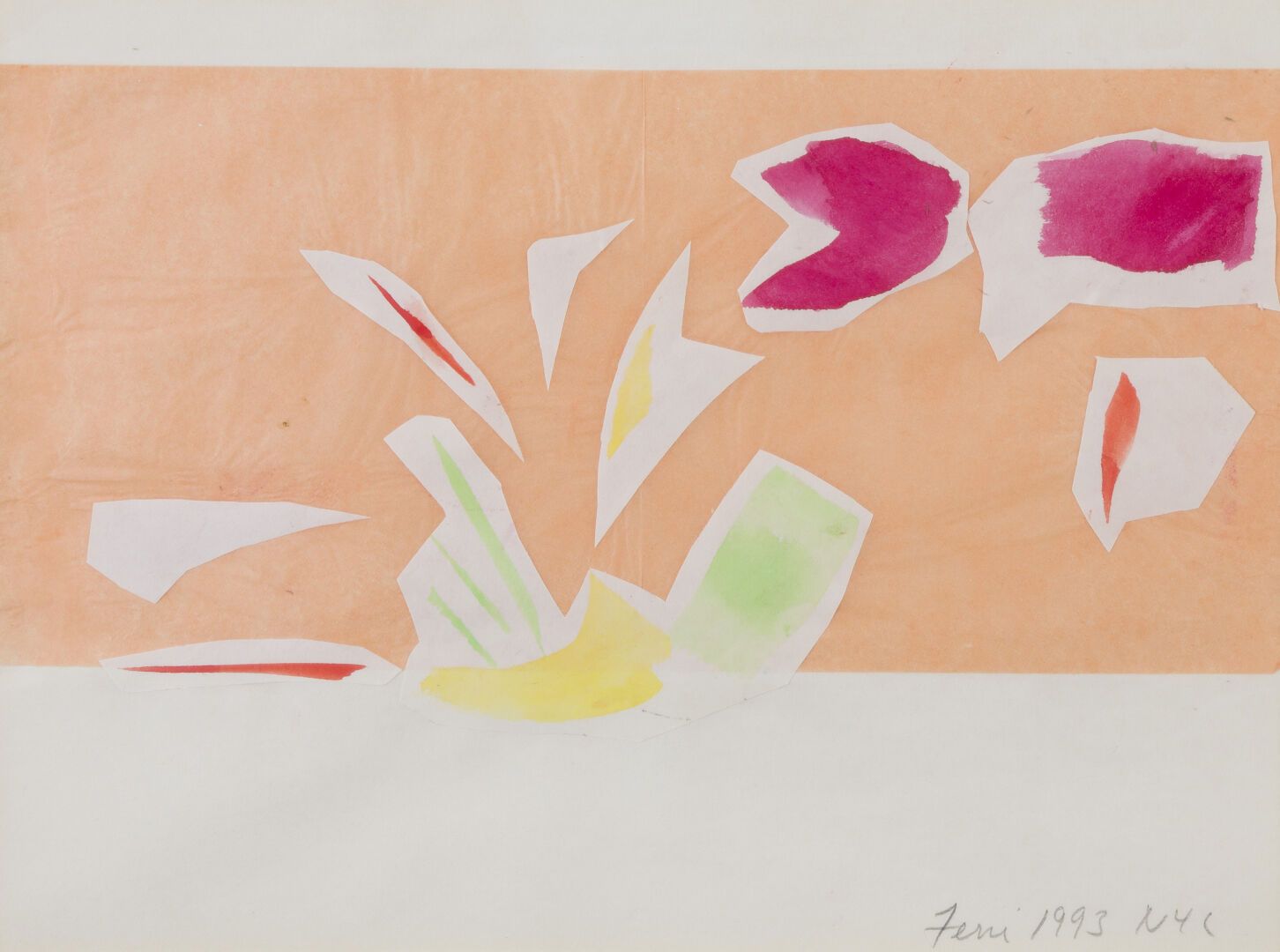 Null Ron FERRI (1932-2019)
Composition, 1993
Quatre collages aquarellés sur papi&hellip;