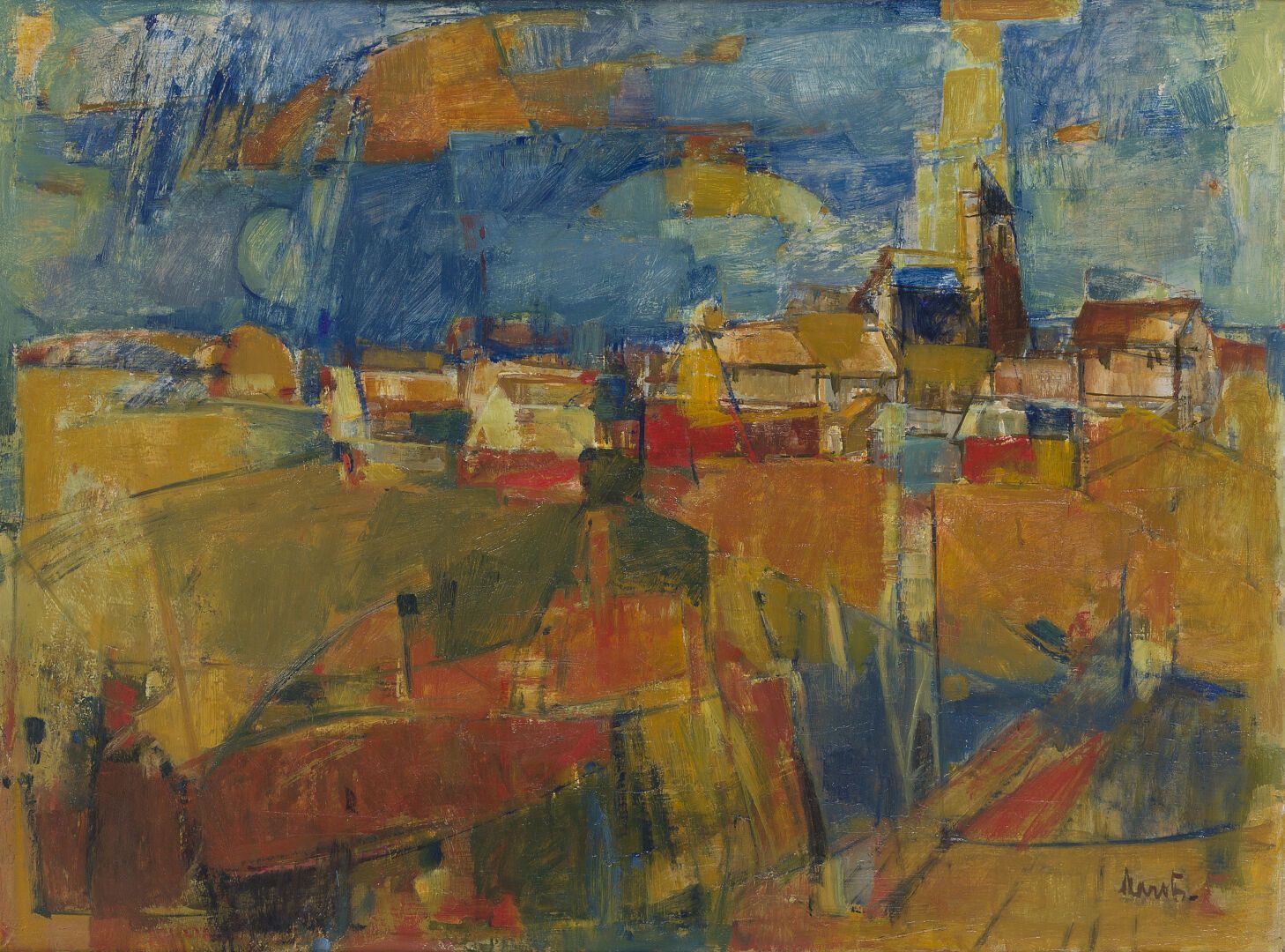 Null 罗杰-巴罗特（1926-2016）
卡巴纳斯
布面油画
右下方有签名
73 x 100 cm