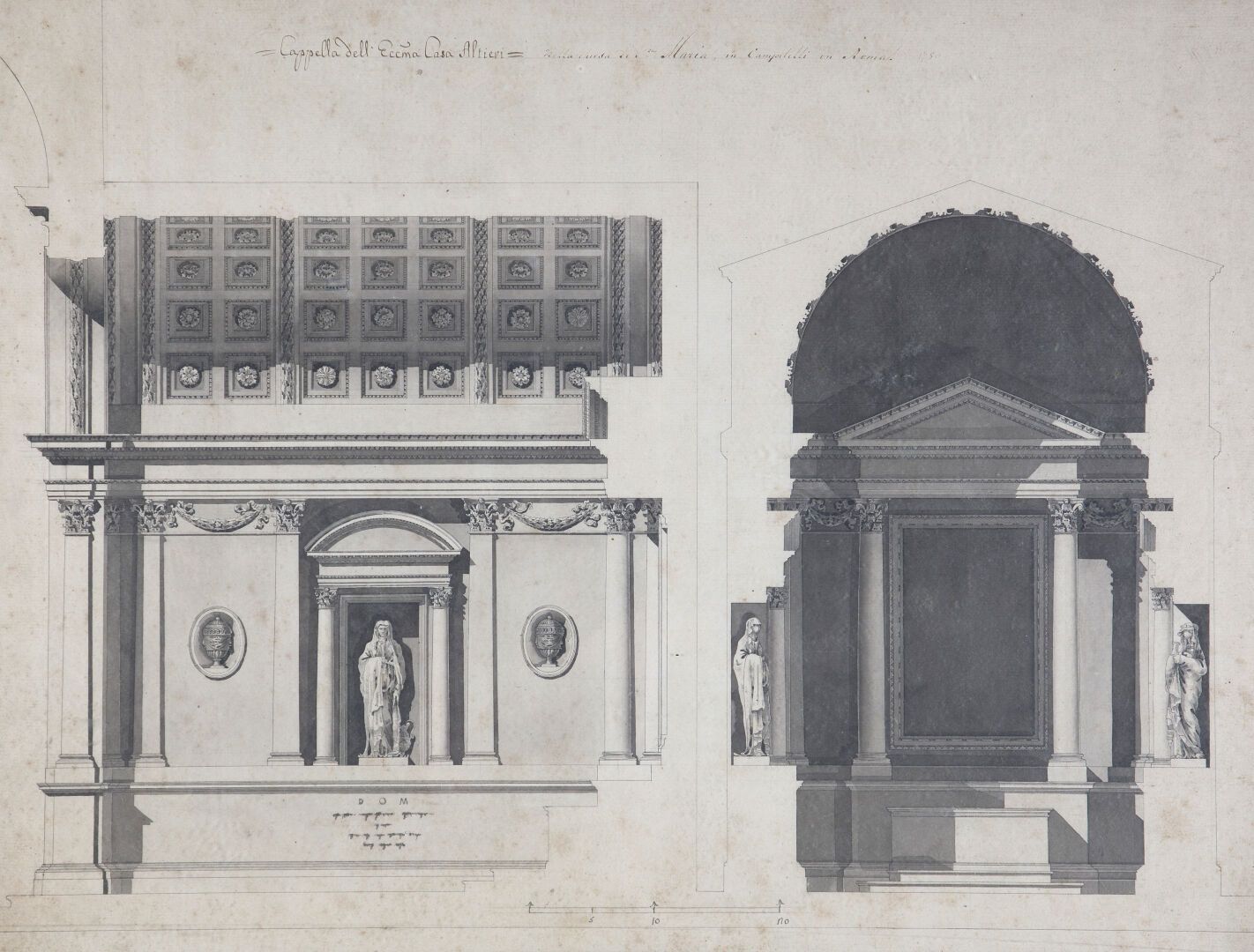 Null Scuola italiana del XVIII secolo
Rilievo della Cappella del Eccma Casa Alti&hellip;