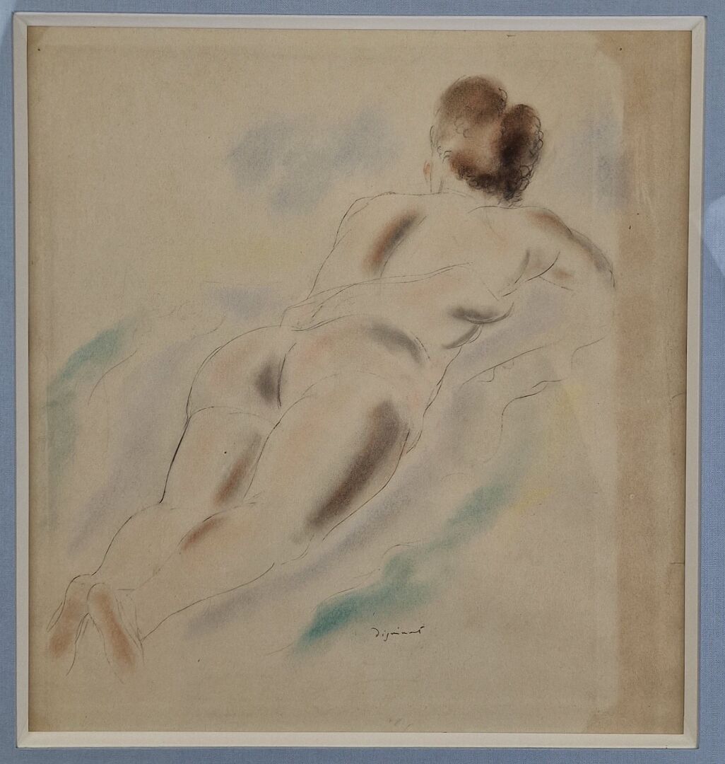 Null André DIGNIMONT (1891-1965)
Femme nue allongée sur le ventre
Technique mixt&hellip;