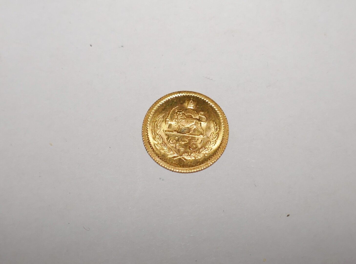 Null Iran gold coin, 2 grs