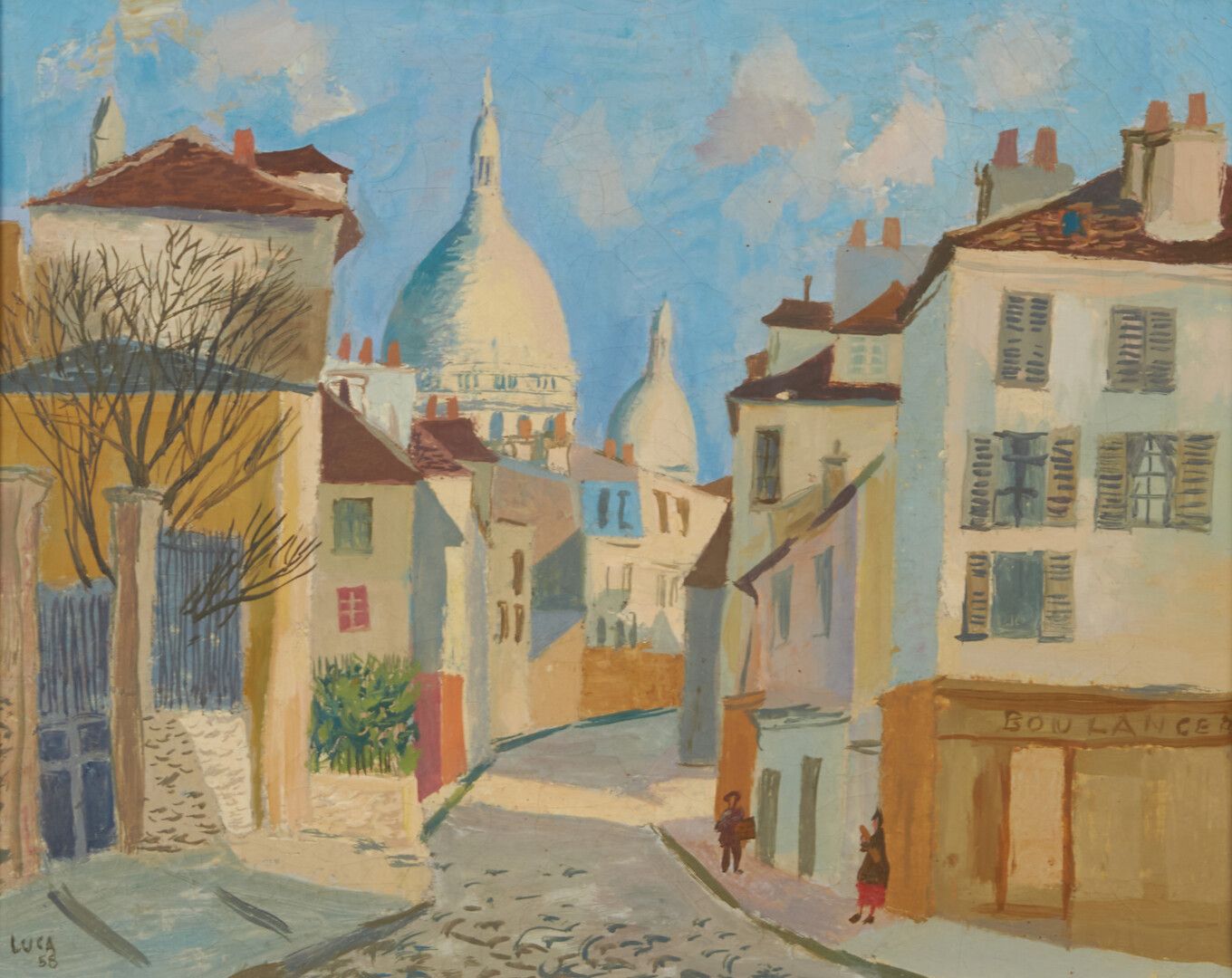 Null LUCAS

"Rue animée à Montmartre" huile sur toile signée en bas à gauche et &hellip;