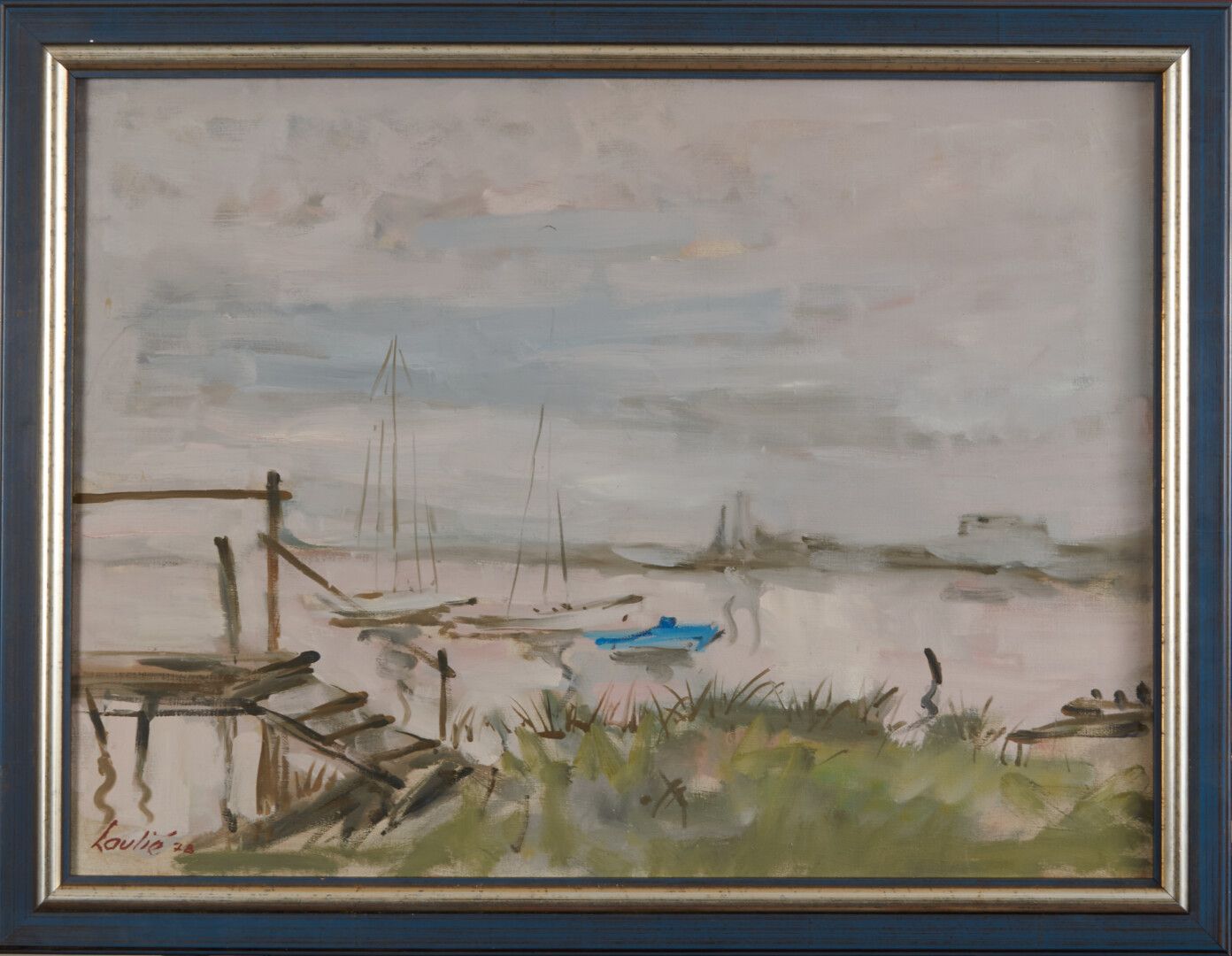 Null LAULIE Joseph (1928-2016) 

"Marine" huile sur toile signée en bas à gauche&hellip;
